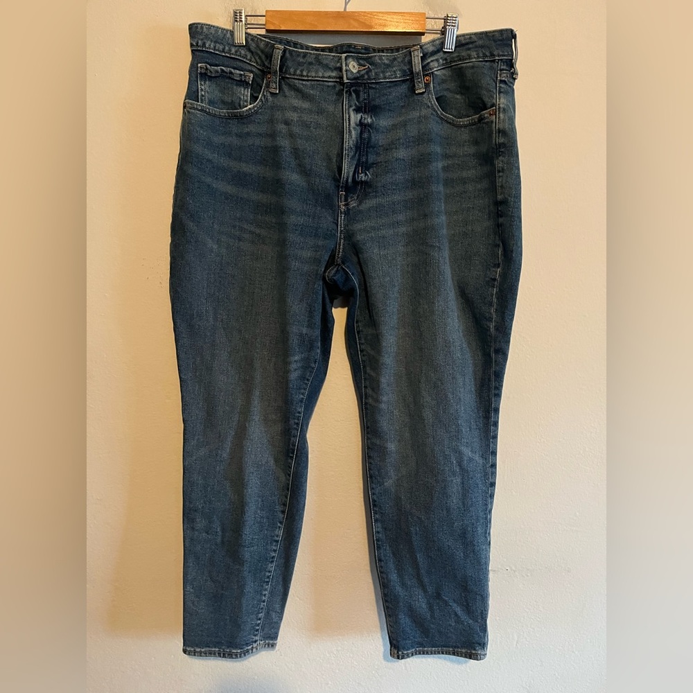 3/$20 Old Navy High Rise OG Straight Medium Wash Jeans Size 18